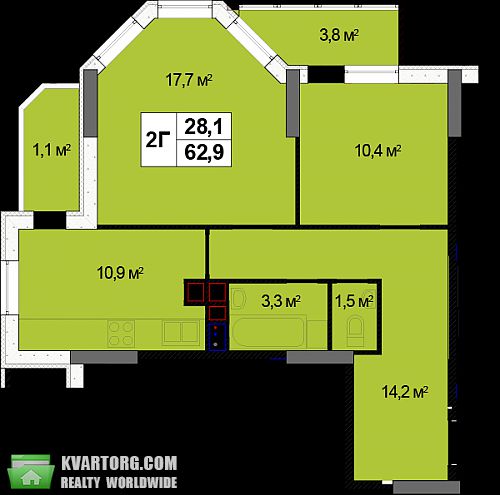 Sell 2-room apartment. Киев,  Механизаторов — photo 8