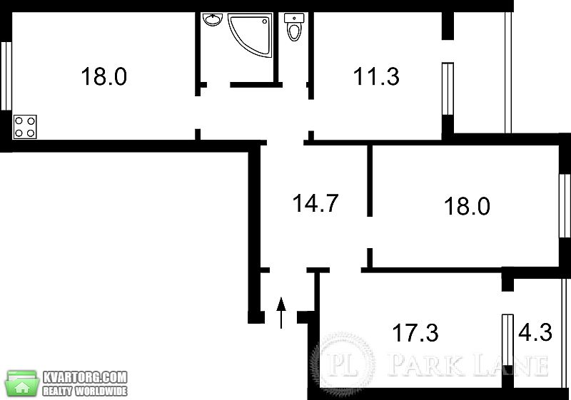 Sell 3-room apartment. Киев,  Пчелки — photo 2
