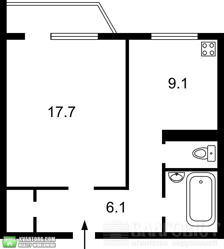 Sell 1-room apartment. Киев,  Вербицкого — photo 4