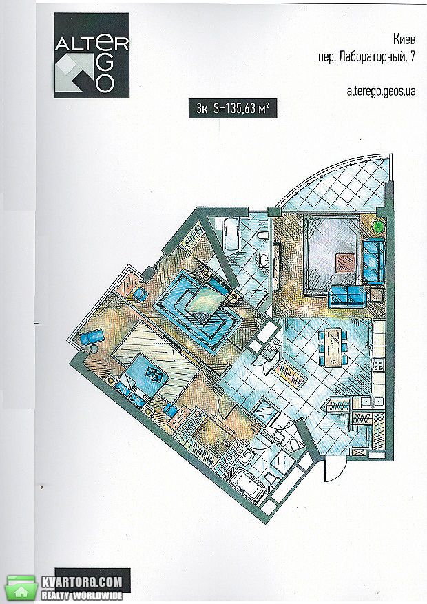 Sell 3-room apartment. Киев,  Лабораторный пер — photo 3