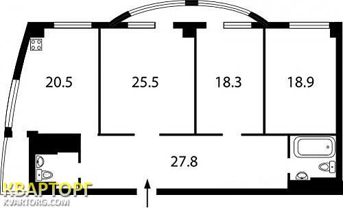 Sell 3-room apartment. Киев,  ул. Антоновича Горького — photo 3