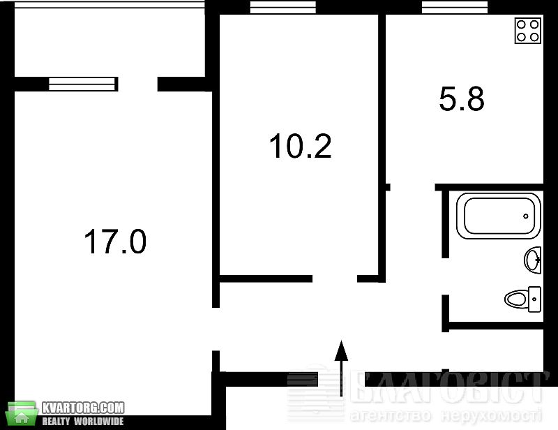 Sell 2-room apartment. Киев, Малиновского — photo 2