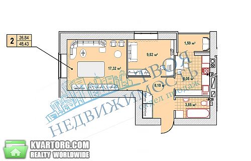 продам 2-комнатную квартиру. Ирпень,  Мечникова - фото 1