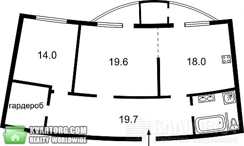 Sell 2-room apartment. Киев, Днепровская наб — photo 1