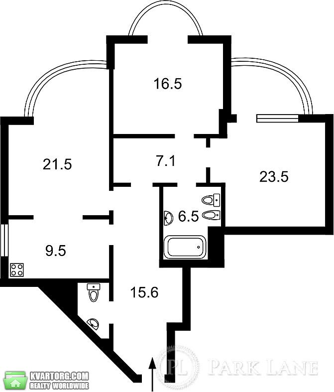Sell 3-room apartment. Киев,  Ломоносова — photo 2