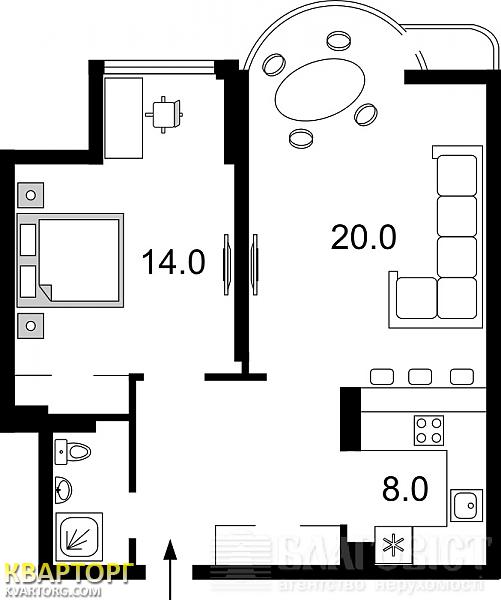 Sell 1-room apartment. Киев,  Барбюса — photo 2