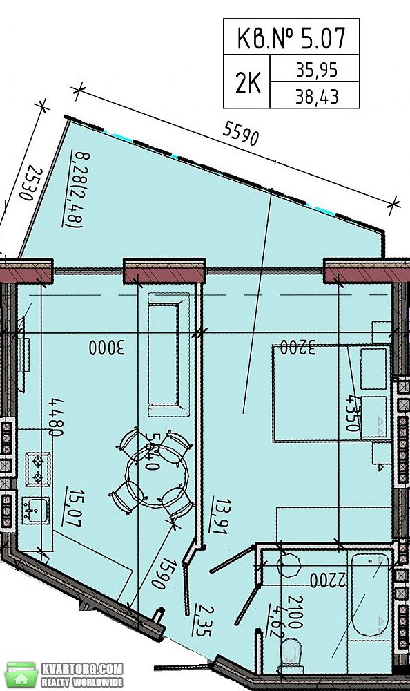 Sell 1-room apartment. Одесса, Фонтанская дорога — photo 5