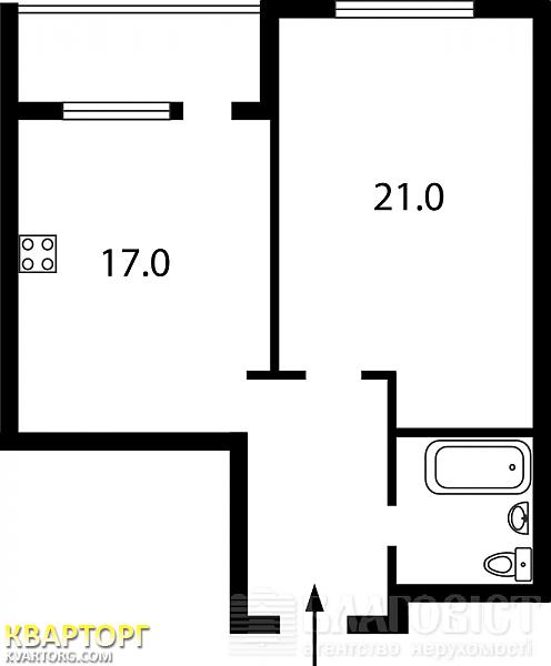 Sell 1-room apartment. Киев, Воскресенская — photo 10