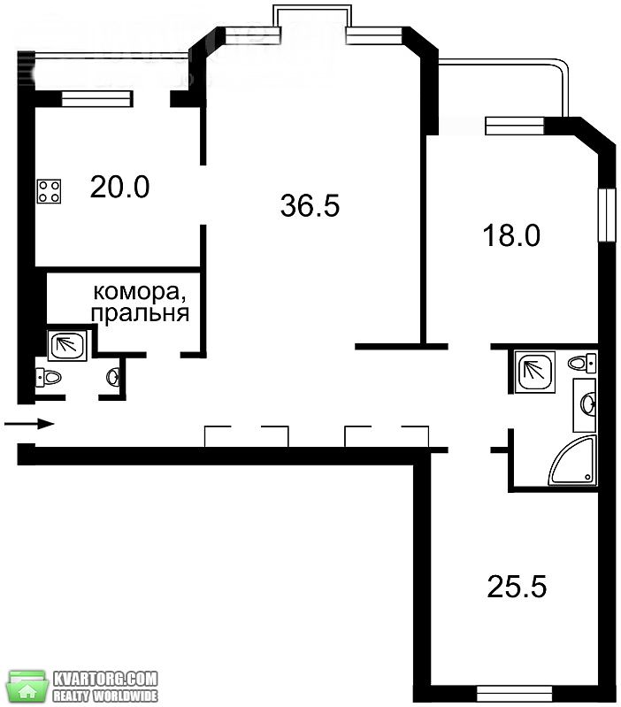 Sell 3-room apartment. Киев, Щорса — photo 2