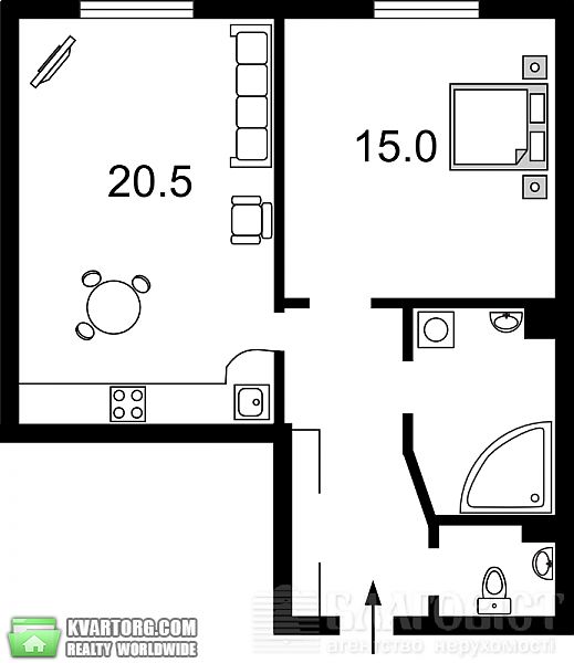 Sell 2-room apartment. Киев,  Стрелецкая — photo 10