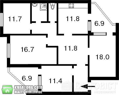 Sell 4-room apartment. Киев,  Эрнста — photo 2