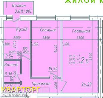 Sell 2-room apartment. Киев, Волошковая — photo 3