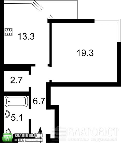 Sell 1-room apartment. Киев, Верховинная — photo 2