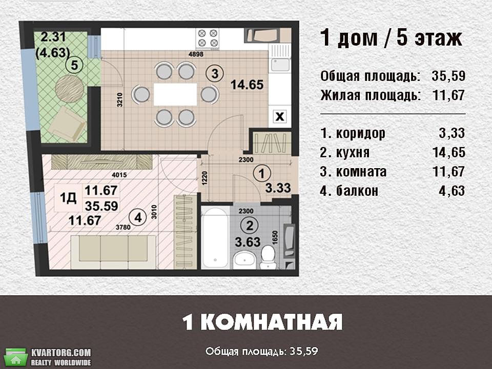 Sell 1-room apartment. Киев,  Черновола — photo 8