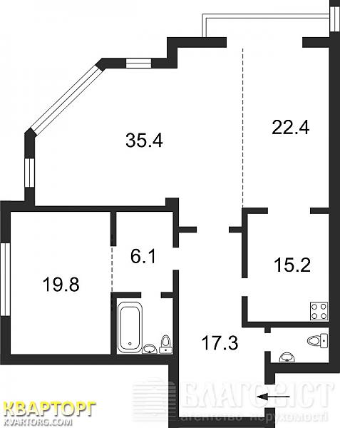 Sell 3-room apartment. Киев,  Франко — photo 2