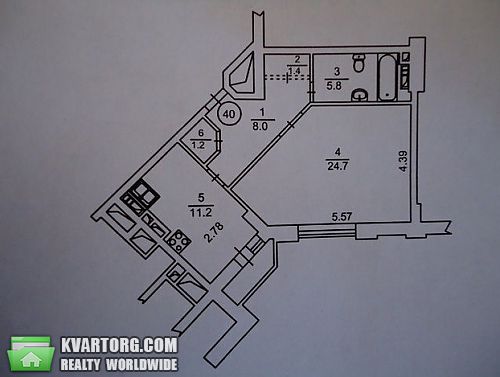 Sell 1-room apartment. Киев, Днепровская наб — photo 3