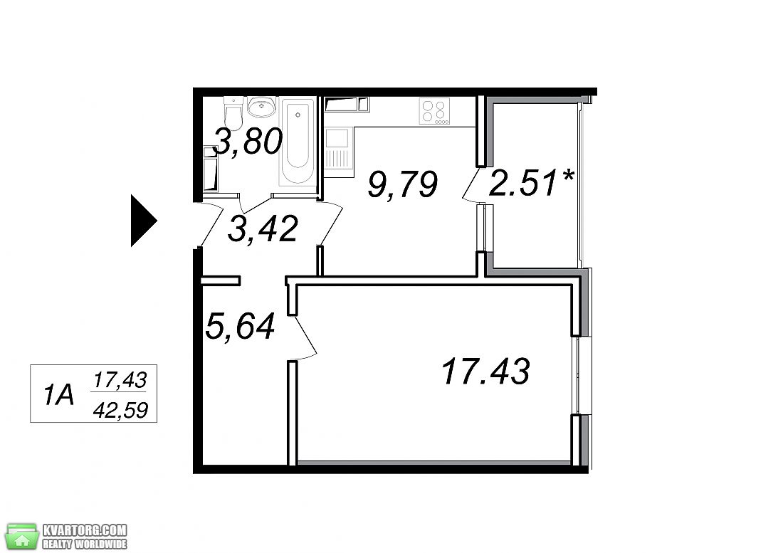 Sell 1-room apartment. Киев,  Глушкова пр — photo 4