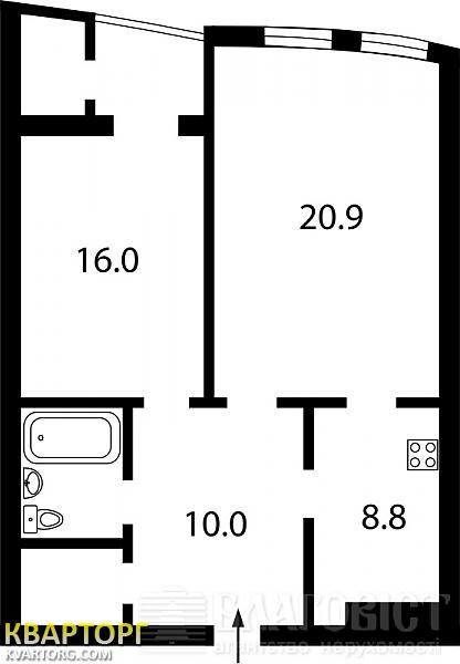 Sell 2-room apartment. Киев,  Щорса — photo 2