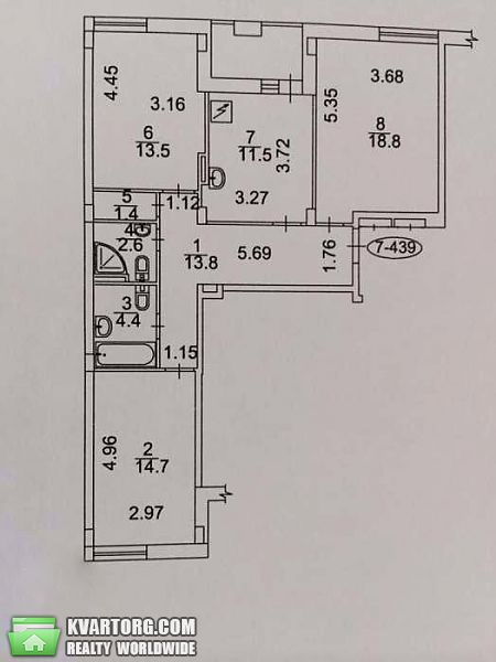 Sell 3-room apartment. Киев, Регенераторная — photo 8