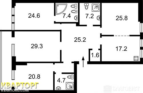 Sell 4-room apartment. Киев,  Гончара — photo 2