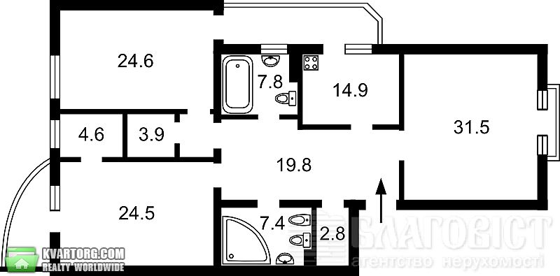 Sell 3-room apartment. Киев, Протасов яр — photo 4