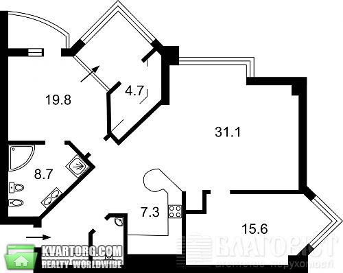 Sell 3-room apartment. Киев, Воровского — photo 3