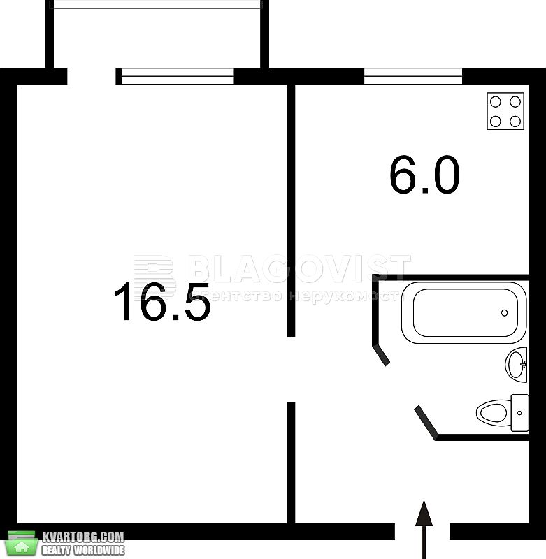 Sell 1-room apartment. Киев,  Жилянская — photo 4