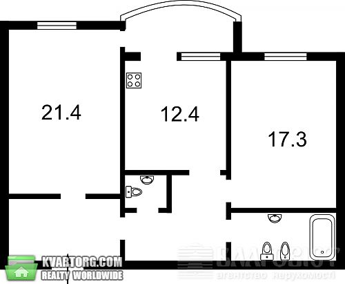 Sell 2-room apartment. Киев, Героев Сталинграда пр — photo 1