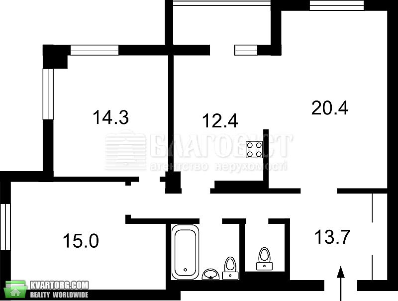 Sell 3-room apartment. Киев,  Никольско-Слободская — photo 1