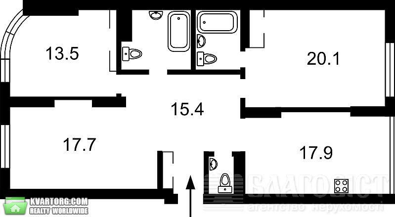 Sell 3-room apartment. Киев,  Ахматовой — photo 2