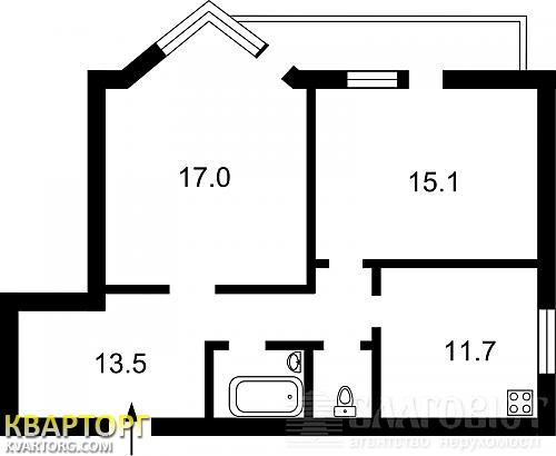 Sell 2-room apartment. Киев,  Харьковское шоссе — photo 2