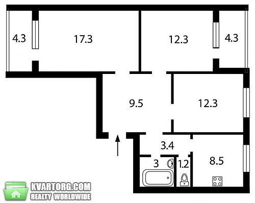 Sell 3-room apartment. Киев, Уборевича — photo 1