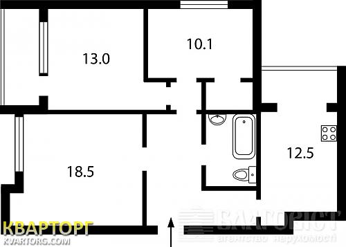 Sell 2-room apartment. Киев, Горького — photo 2