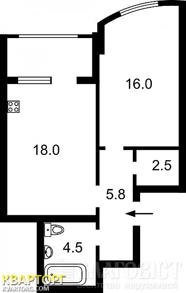 Sell 1-room apartment. Киев, Драгоманова — photo 2