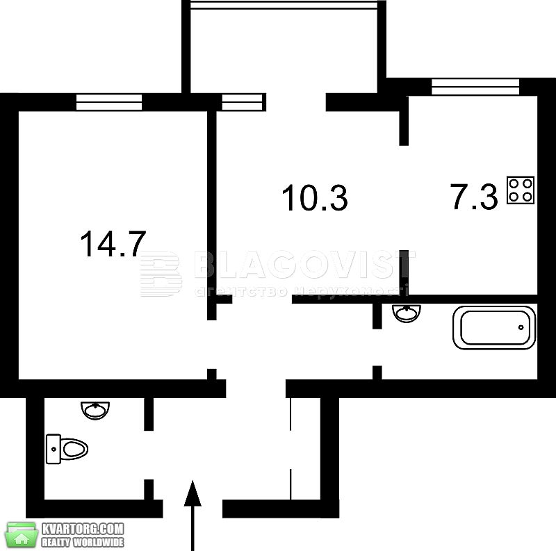 Sell 2-room apartment. Киев,  Стрелецкая — photo 1