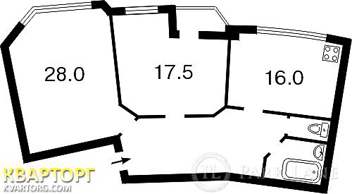 Sell 2-room apartment. Киев,  Луначарского — photo 1