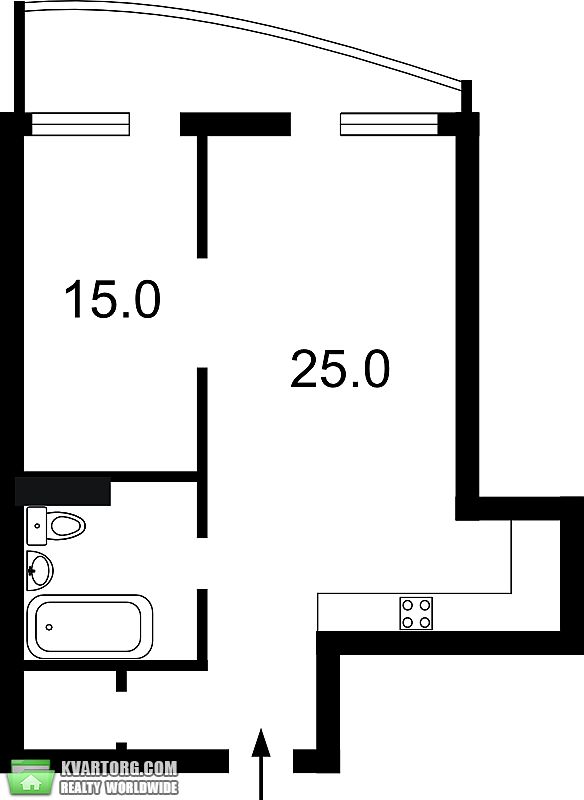 Rent out 1-room apartment. Киев,  Мирного Панаса — photo 5