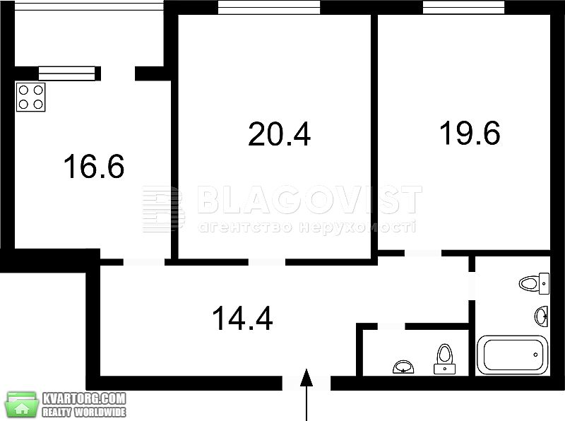 Rent out 2-room apartment. Киев,  Барбюса — photo 2
