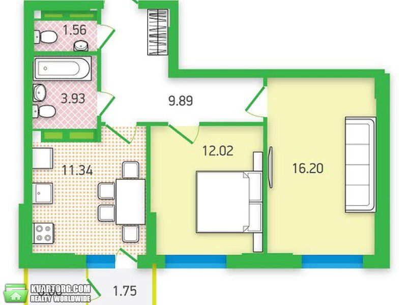 Sell 2-room apartment. Киев,  Стуса — photo 3