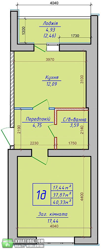 Sell 1-room apartment. Киев, Б. Хмельницкого — photo 1