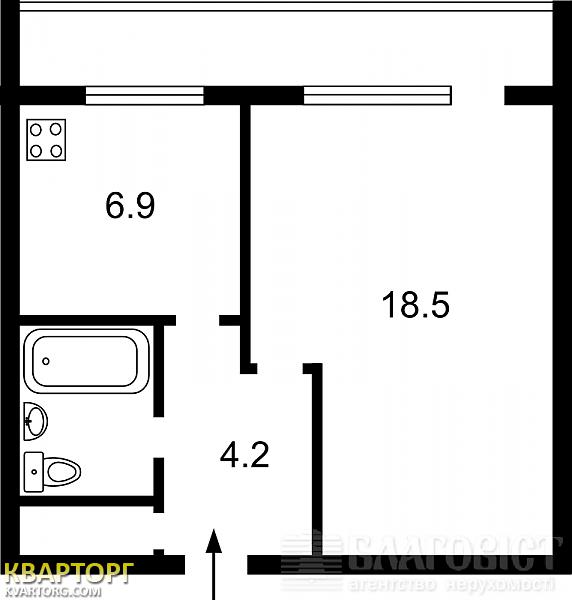 Sell 1-room apartment. Киев, Лайоша Гавро — photo 7