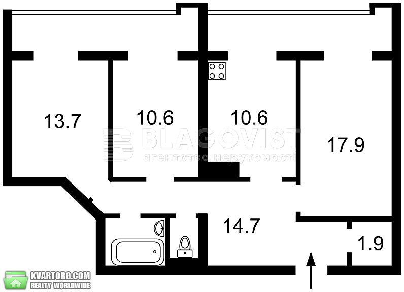 Sell 3-room apartment. Киев,  Драгоманова — photo 10