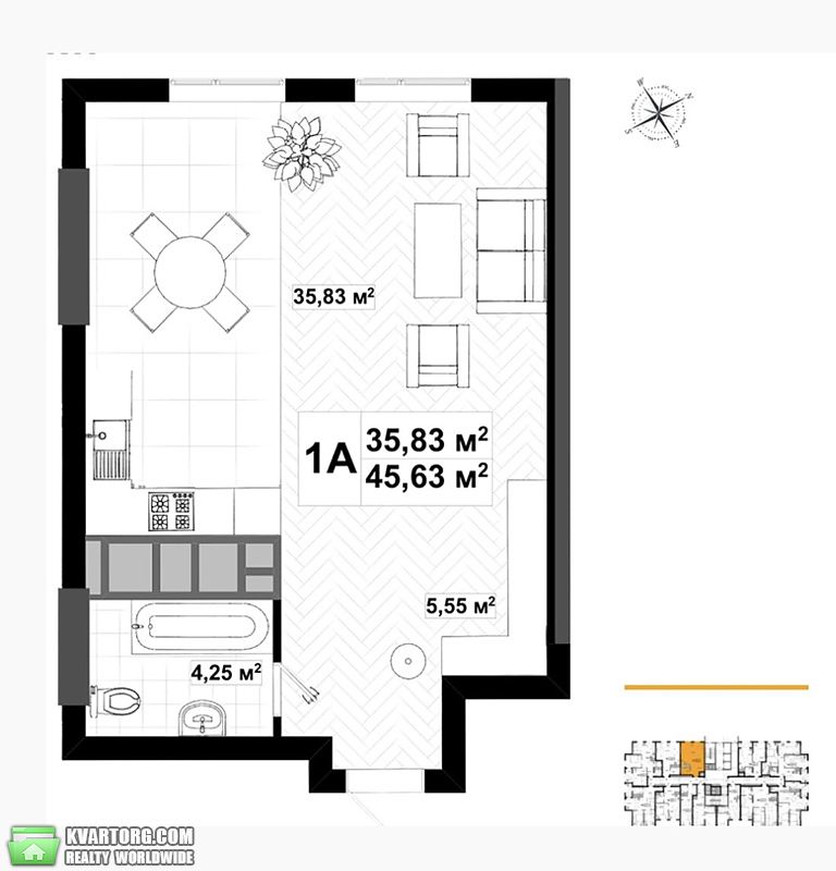 Sell 1-room apartment. Киев,  Телиги — photo 5