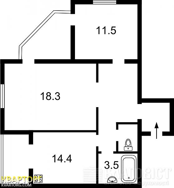 Sell 2-room apartment. Киев, Верховинца — photo 6