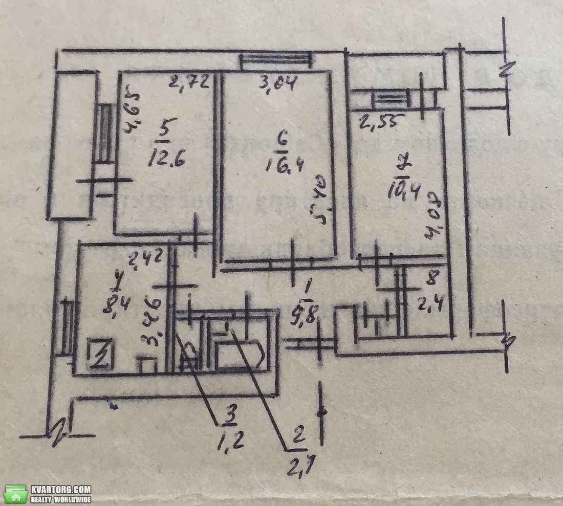 Sell 3-room apartment. Киев, Славгородская — photo 3