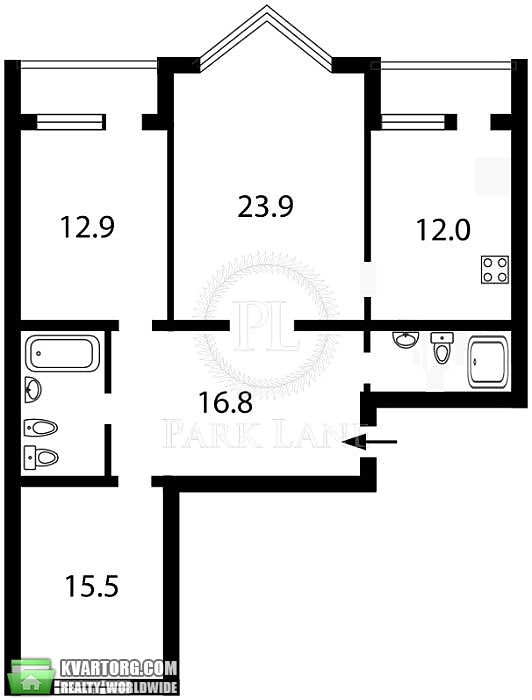 Sell 3-room apartment. Киев,  Хмельницкая — photo 3
