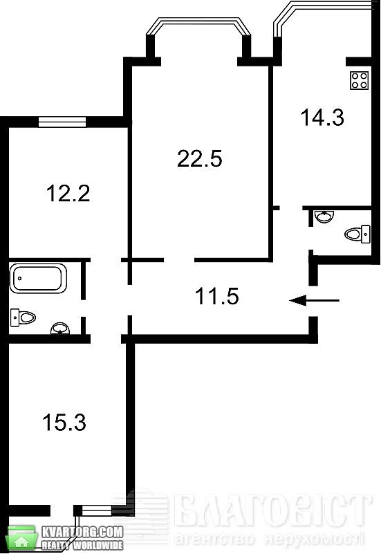 Sell 3-room apartment. Киев,  Вильямса — photo 2