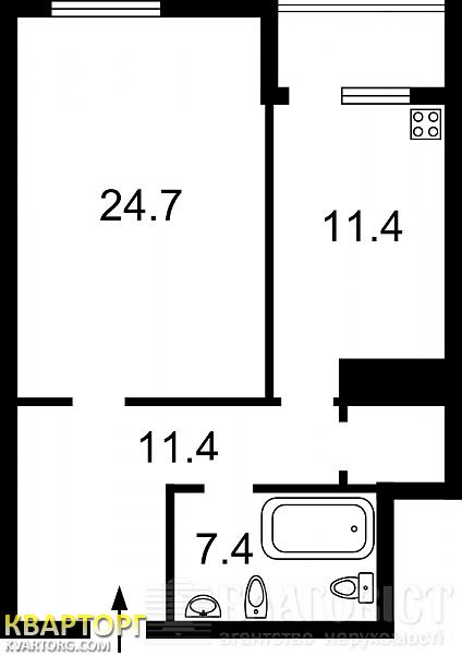 Sell 1-room apartment. Киев, Клименка — photo 2