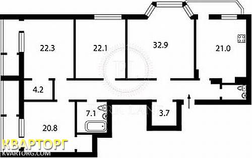 продам 4-комнатную квартиру. Киев,   Коперника - фото 1