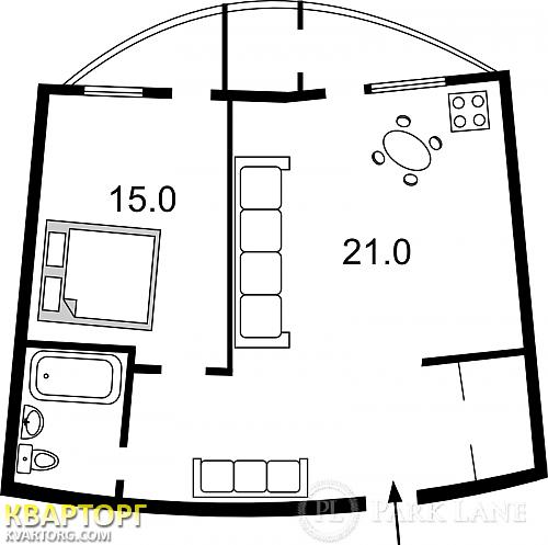 Sell 1-room apartment. Киев, Днепровская наб — photo 2